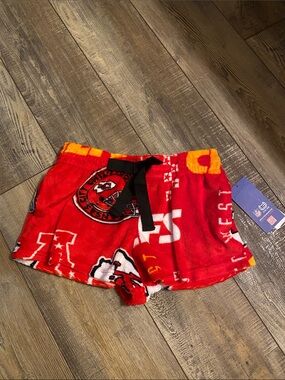 NFL Kansas City Chiefs Red Fleece Lounge Shorts